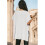 Women'S Loose Dropped Shoulder Short Sleeve Pullover Sweater White XL 6