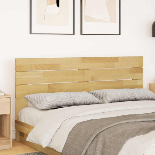 Berkfield Headboard 160 cm Solid Wood Oak 2