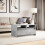 Berkfield Coffee Table with LED Lights Concrete Grey Engineered Wood 4
