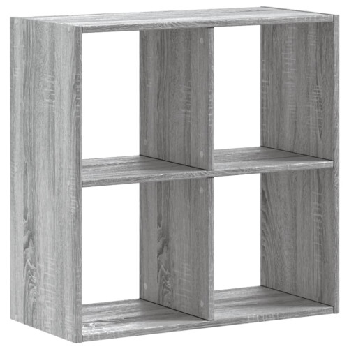 Berkfield Bookcase Grey Sonoma 68.5x32x68.5 cm Engineered Wood 1
