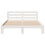 Berkfield Bed Frame without Mattress White 150x200 cm King Size Solid Wood Pine 4