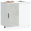 Berkfield Kitchen Base Cabinet Kalmar Concrete Grey Engineered Wood 3