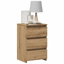 Berkfield Bedside Cabinet Artisan Oak 40x35x62.5 cm Engineered Wood