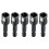 5Pcs Recessed Hexagonal Impact Socket Electric Wrench Hexagonal 1