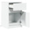 Berkfield Bedside Cabinet with LED Lights White Engineered Wood 9