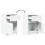 Berkfield Bedside Cabinet with LED Lights White Engineered Wood 10