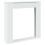 Berkfield Fireplace Surround White 100x20x100 cm Engineered Wood 2
