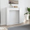 Berkfield Fireplace Surround White 100x20x100 cm Engineered Wood 3