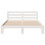 Berkfield Bed Frame without Mattress White 135x190 cm Double Solid Wood Pine 4