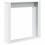 Berkfield Fireplace Surround White 100x20x100 cm Engineered Wood 6