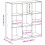Berkfield Bookcase White 102x32x102 cm Engineered Wood 9
