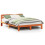 Berkfield Bed Frame without Mattress Wax Brown 140x190 cm Solid Wood Pine 2