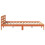 Berkfield Bed Frame without Mattress Wax Brown 140x190 cm Solid Wood Pine 5
