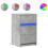 Berkfield Bedside Cabinet with LED Lights Concrete Grey Engineered Wood 2