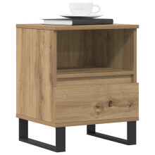 Berkfield Bedside Cabinets 2 pcs Artisan Oak 40x35x50 cm Engineered Wood