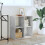 Berkfield Bookcase Concrete Grey 68.5x32x68.5 cm Engineered Wood 3