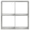 Berkfield Bookcase Concrete Grey 68.5x32x68.5 cm Engineered Wood 4