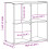 Berkfield Bookcase Concrete Grey 68.5x32x68.5 cm Engineered Wood 9