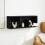 Berkfield Wall Cabinet 80x20x30 cm Black Engineered Wood 3