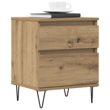 Berkfield Bedside Cabinet Artisan Oak 40x35x50 cm Engineered Wood