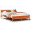 Berkfield Bed Frame without Mattress Wax Brown 160x200 cm Solid Wood Pine 2