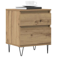 Berkfield Bedside Cabinets 2 pcs Artisan Oak 40x35x50 cm Engineered Wood