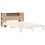 Berkfield Headboard with Storage 135 cm Solid Wood Pine 7