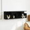 Berkfield Wall Cabinet 100x20x30 cm Black Engineered Wood 3