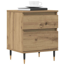 Berkfield Bedside Cabinets 2 pcs Artisan Oak 40x35x50 cm Engineered Wood