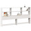 Berkfield Headboard with Storage White 180 cm Solid Wood Pine 2