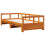 Berkfield Daybed without Mattress Wax Brown 80x200 cm Solid Wood Pine 3