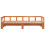 Berkfield Daybed without Mattress Wax Brown 80x200 cm Solid Wood Pine 5