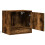 Berkfield Wall-mounted Bedside Cabinets with LED Lights 2 pcs Smoked Oak 7