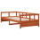 Berkfield Daybed without Mattress Wax Brown 80x200 cm Solid Wood Pine 3