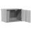 Berkfield Wall-mounted Bedside Cabinet with LED Lights Grey Sonoma 7