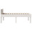Berkfield Bed Frame without Mattress White 90x190 cm Single Solid Wood Pine 5