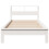 Berkfield Bookcase Bed without Mattress White 90x190 cm Single Solid Wood Pine 4