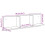 Berkfield Wall Cabinet 100x16.5x30 cm Black Engineered Wood 9