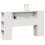 Berkfield Headboard with Storage White 135 cm Solid Wood Pine 2