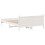 Berkfield Bed Frame without Mattress White 135x190 cm Double Solid Wood Pine 6