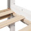 Berkfield Bookcase Bed without Mattress White 90x190 cm Single Solid Wood Pine 7