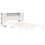 Berkfield Headboard with Storage White 135 cm Solid Wood Pine 7