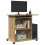 Berkfield Computer Desk Artisan Oak 80x50x75 cm Engineered Wood 3