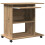 Berkfield Computer Desk Artisan Oak 80x50x75 cm Engineered Wood 7