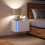 Berkfield Wall-mounted Bedside Cabinet with LED Lights White 5