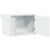 Berkfield Wall-mounted Bedside Cabinet with LED Lights White 7