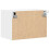 Berkfield Wall-mounted Bedside Cabinet with LED Lights White 9