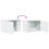 Berkfield Wall-mounted Bedside Cabinet with LED Lights White 10
