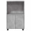 Berkfield Rolling†Cabinet Concrete Grey 55x40x91 cm Engineered Wood 4
