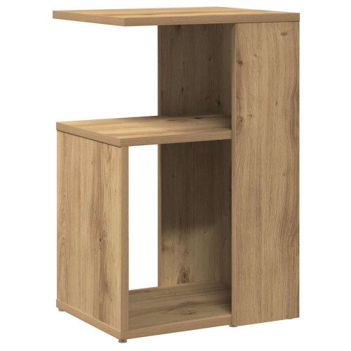 Berkfield Side Table Artisan Oak 36x30x56 cm Engineered Wood 1